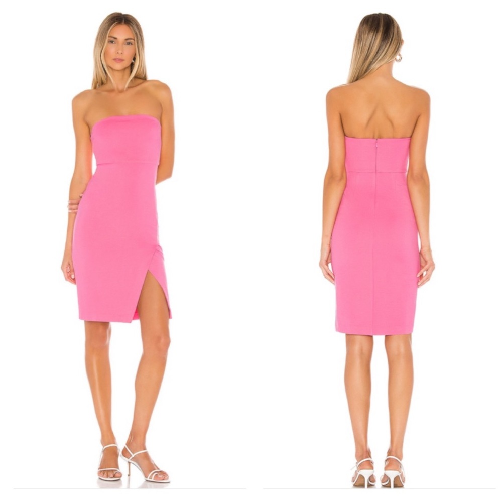 NBD Pink Strapless Dress
